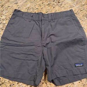 Patagonia Men's Charcoal Flat Front Shorts